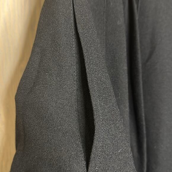 Vintage NWT Umberto Ginocchietti Black Lined Culottes Long Pants - Picture 4 of 7